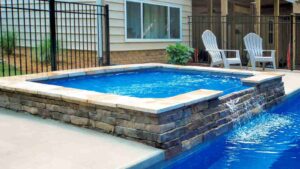 Imagine Pools FiberGlass Pool - The Mercury Tanning Ledge Pool By PoolForce