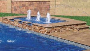 Imagine Pools FiberGlass Pool - The Pearl Tanning Ledge Pool By PoolForce