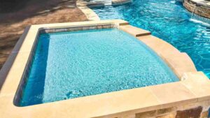 Imagine Pools FiberGlass Pool - The Pearl Tanning Ledge Pool By PoolForce