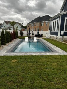 PoolForce Project San Juan Pools Wylela Beach in granite.