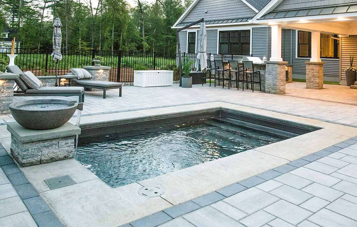 PoolForce - Latham Pools - Milan Plunge Pool Model - Cocktail Pool Basics: Designing for Space and Budget Constraints - A Guide to the Best Cocktail Pool Ideas for a Cozy Backyard