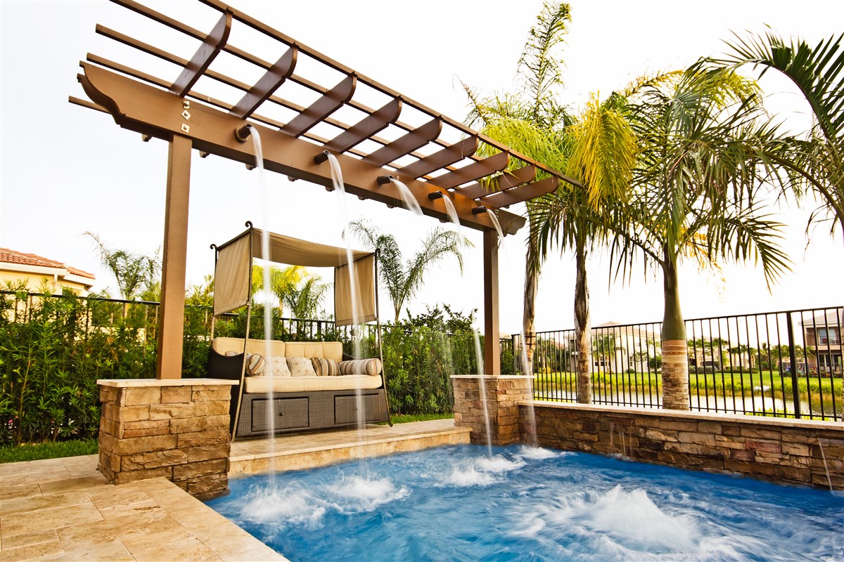 PoolForce - Pergola Features Page - Pergola Features - What Are Lagoon Pools? Their Unique Shapes, Ideas, and Costs