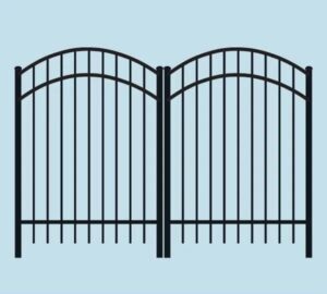 PoolForce - Aluminum Fencing Page - Gates & Hardware - Arched Top Double