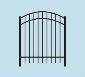 PoolForce - Aluminum Fencing Page - Gates & Hardware - Arched Top Single