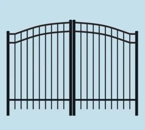 PoolForce - Aluminum Fencing Page - Gates & Hardware - Estate Arched Top