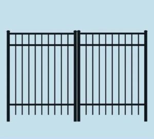 PoolForce - Aluminum Fencing Page - Gates & Hardware - Flat Top Double
