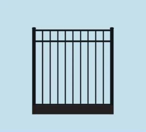 PoolForce - Aluminum Fencing Page - Gates & Hardware - U-Frame Bottom