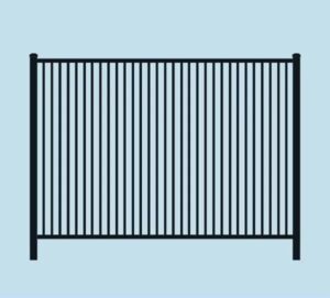 PoolForce - Aluminum Fencing Page - Oceanview Extra Picket Flush