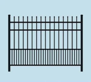PoolForce - Aluminum Fencing Page - Sailwind Puppy Picket Flush