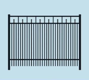 PoolForce - Aluminum Fencing Page - Waterfront Extra Picket Traditional