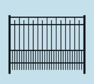 PoolForce - Aluminum Fencing Page - Waterfront Puppy Picket Traditional