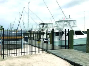 PoolForce - Aluminum Fencing Page - Wavecrest - Black Wavecrest Traditional Bottom 3