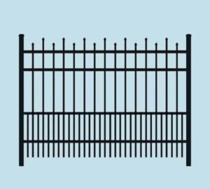 PoolForce - Aluminum Fencing Page - Wavecrest Puppy Picket Traditional