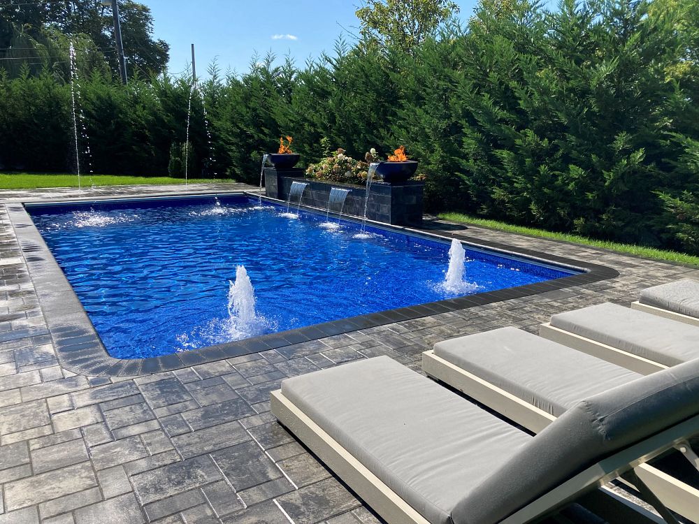 Poolscape Planning - Rectangle Shaped Pool Options For Your Virginia Home - swimming pool designs